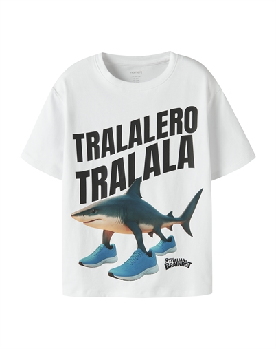 Name It - NKMArmi Brainr T-Shirt - Bright White